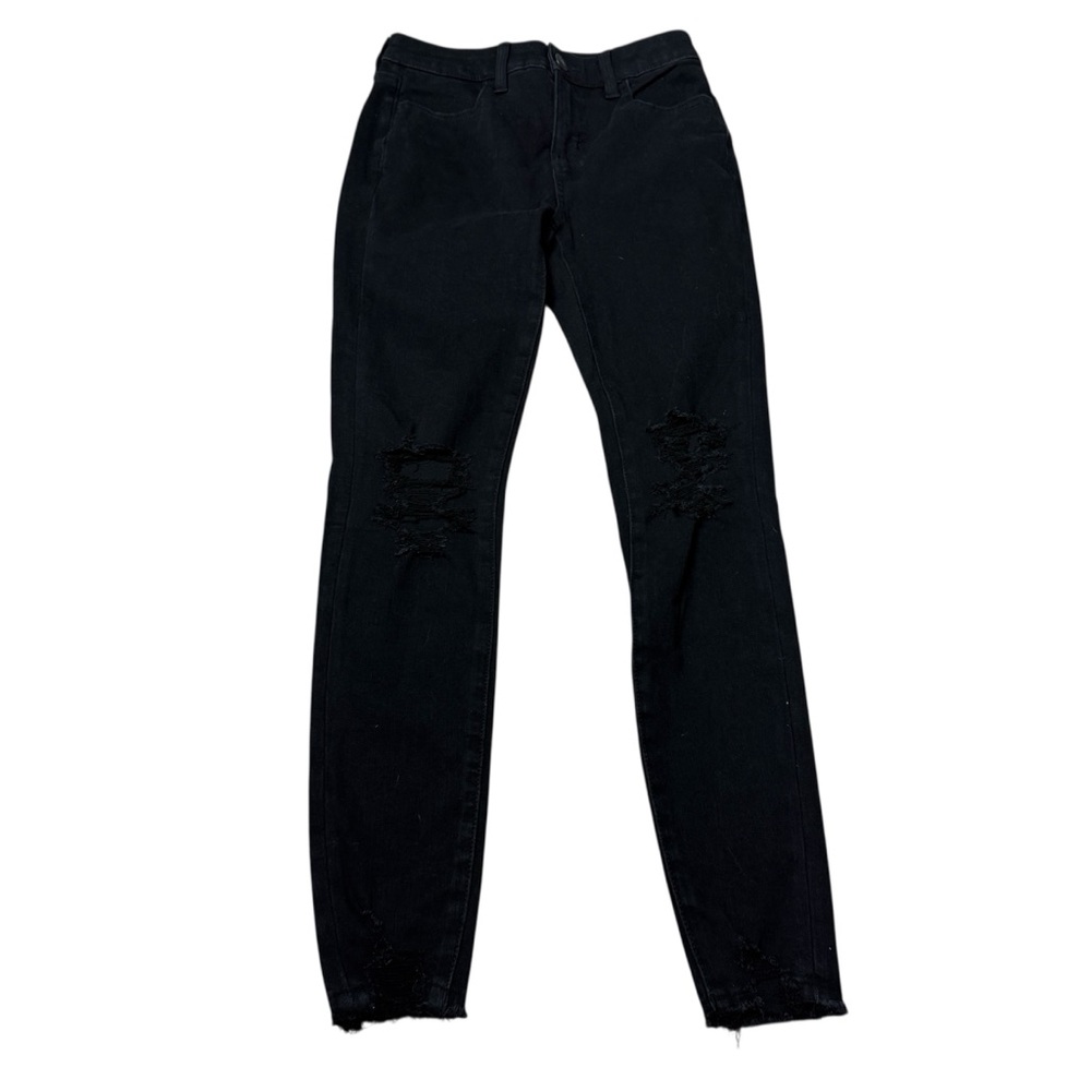 American Eagle Outfitters Distressed Black Skinny Jeans